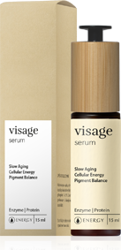 VISAGE SERUM 15ml revitalizáló hatású, természetes enzim–protein komplex » táplálja, regenerálja és feszesíti a bőrt » öregedésgátló (anti-aging) hatásával segíthet kisimítani a ráncokat » kollagén booster » hidratálja a bőrt